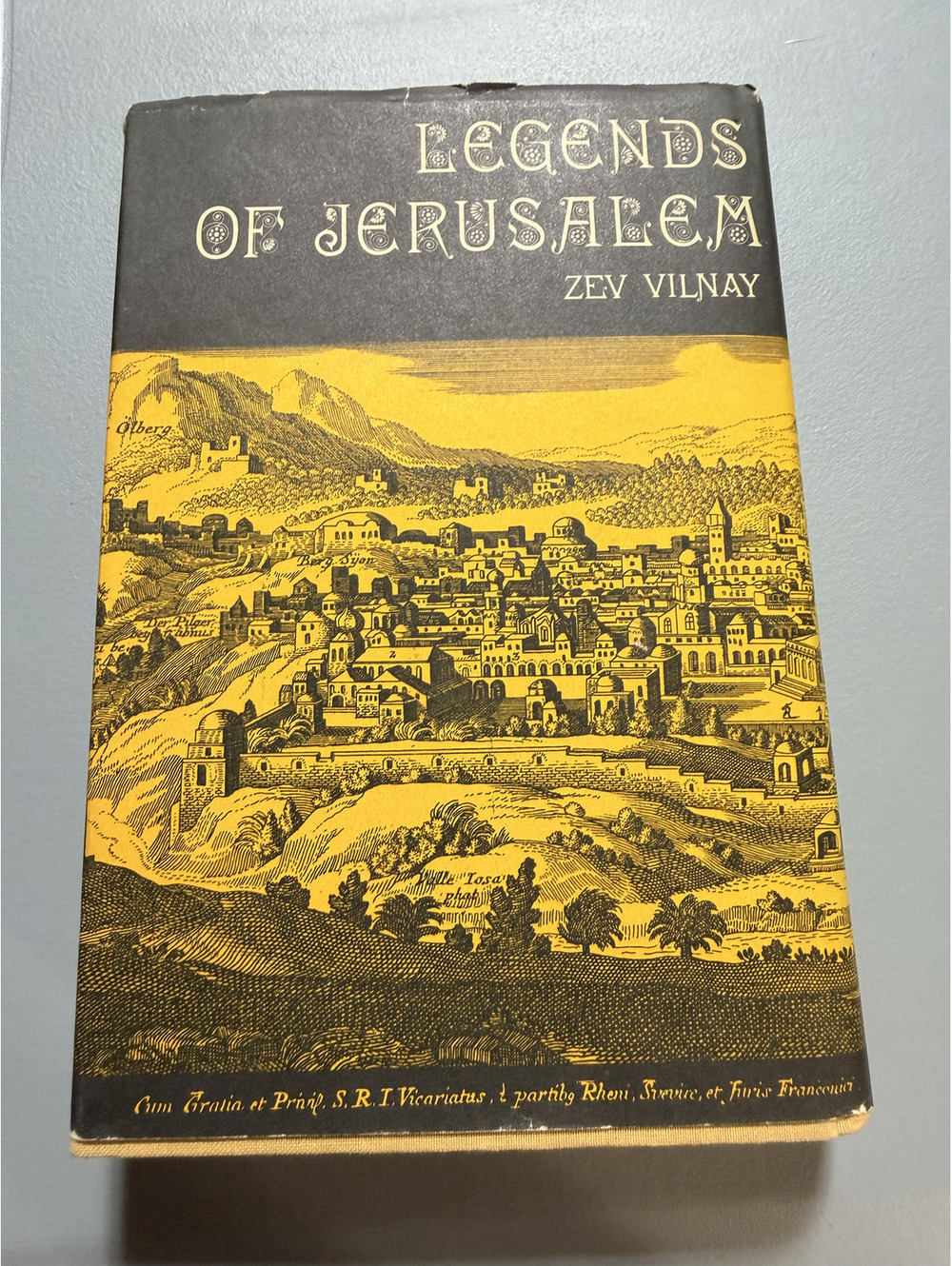 Legends of Jerusalem Zev Vilnay 1980 Jewish Folklore History Hardcover DJ Book